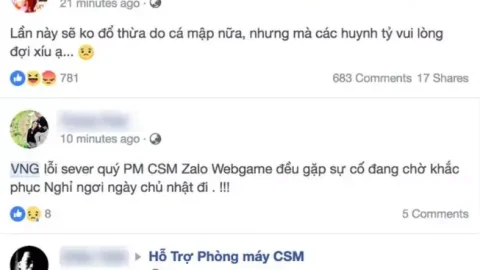 VNG gặp sự cố nghiêm trọng, toàn bộ hệ thống bị sập
