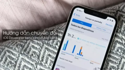 Hướng dẫn cách chuyển đổi từ iOS Developer beta sang Public beta