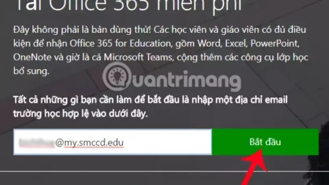 Cách đăng ký tải bộ Office 365 miễn phí cho sinh viên/giáo viên