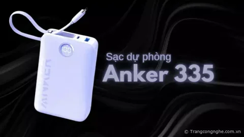 Anker mở bán sạc dự phòng tích hợp giá đỡ điện thoại và cáp USB-C, giá khoảng 750 nghìn
