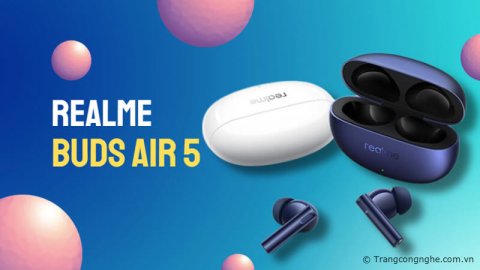 Realme Buds Air 5 sắp ra mắt, hỗ trợ khử tiếng ồn ANC 50dB, sử dụng hơn 40 giờ  