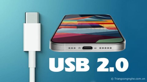 Cáp USB-C đi kèm iPhone 15 series có thể bị giới hạn ở tốc độ tiêu chuẩn USB 2.0