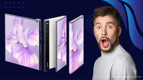 Rò rỉ ảnh điện thoại màn hình gập không đối xứng của Huawei thế hệ tiếp theo