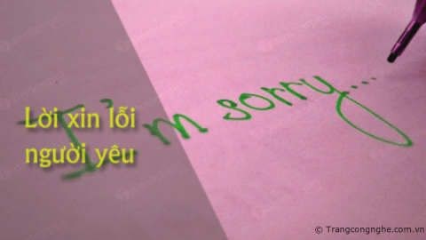 Lời xin lỗi người yêu, bạn gái hay