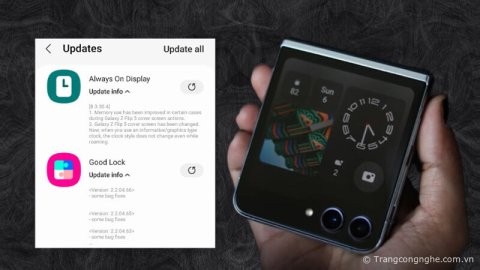 Samsung Galaxy Z Flip5 nhận bản update đầu tiên, thêm tính năng cho Flex Windows