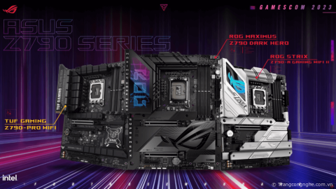 ASUS tung ra ROG Maximus Z790 DARK HERO, các sản phẩm STRIX và TUF mới hỗ trợ CPU Intel thế hệ thứ 14, WIFI 7 và nhiều tính năng khác