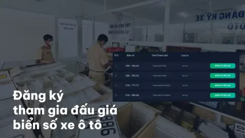 Hướng dẫn đăng ký tham gia đấu giá biển số xe ô tô