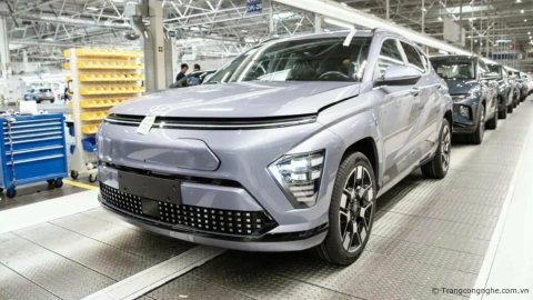 Hyundai Kona Electric 2024 bắt đầu được sản xuất tại Châu Âu