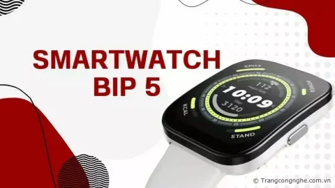 Smartwatch giá rẻ Amazfit Bip 5 ra mắt, màn hình lớn, cảm biến BioTracker đặc biệt, chỉ 2,3 triệu đồng