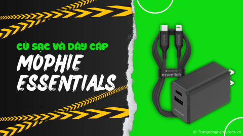 Đánh giá combo củ sạc và dây cáp Mophie Essentials cao cấp cho iPhone