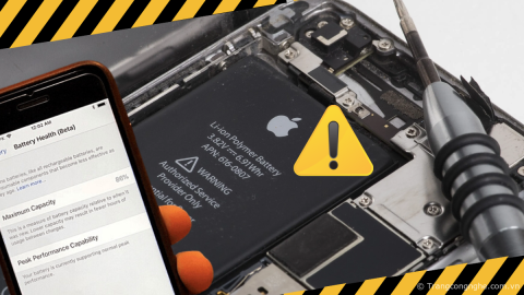 Cảnh báo chiêu trò "sàng cổ cáp" kích phần trăm pin iPhone cũ đánh lừa người mua