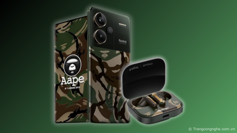 Redmi hợp tác AAPE giới thiệu Redmi Note 13 Pro Plus và Redmi Buds 5 hoạ tiết rằn ri cực ngầu