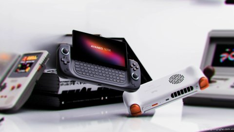 Máy chơi game cầm tay AYANEO Slide ra mắt, AMD Ryzen 7840U, bàn phím Qwerty RGB