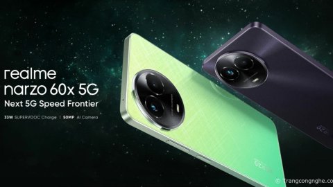 realme Narzo 60x 5G chính thức, màn hình 120Hz, sạc nhanh 33W, giá từ 3.6 triệu đồng