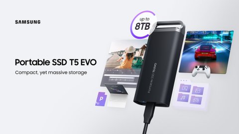 Samsung giới thiệu SSD T5 EVO, dung lượng lưu trữ tới 8TB, giá từ 4.6 triệu đồng