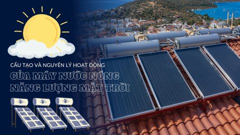 Cấu tạo, nguyên lý hoạt động của máy nước nóng năng lượng mặt trời