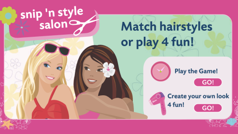 Barbie - Snip 'n Style Salon:  Game làm tóc búp bê bạn gái siêu dễ thương