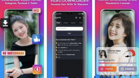 Tải ngay Snaptik MOD APK 2024: Dành riêng cho Android và không bị dính Logo Tiktok