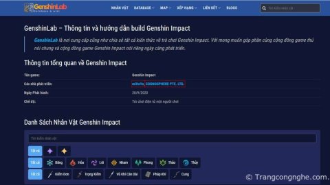 Tối ưu đội hình Genshin Impact cùng Genshinlab