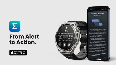 Amazfit ra mắt tính năng chuyển tiếp thông báo cho iOS