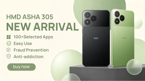 HMD Asha 305 ra mắt với tính năng smartphone nhẹ và pin có thể tháo rời