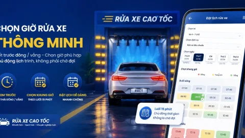 Chọn giờ rửa xe thông minh: Né cảnh đông, chủ động từng phút