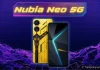 Nubia Neo 5G Smartphone gaming giá rẻ cung cấp sức mạnh bởi chip Unisoc T820 6nm